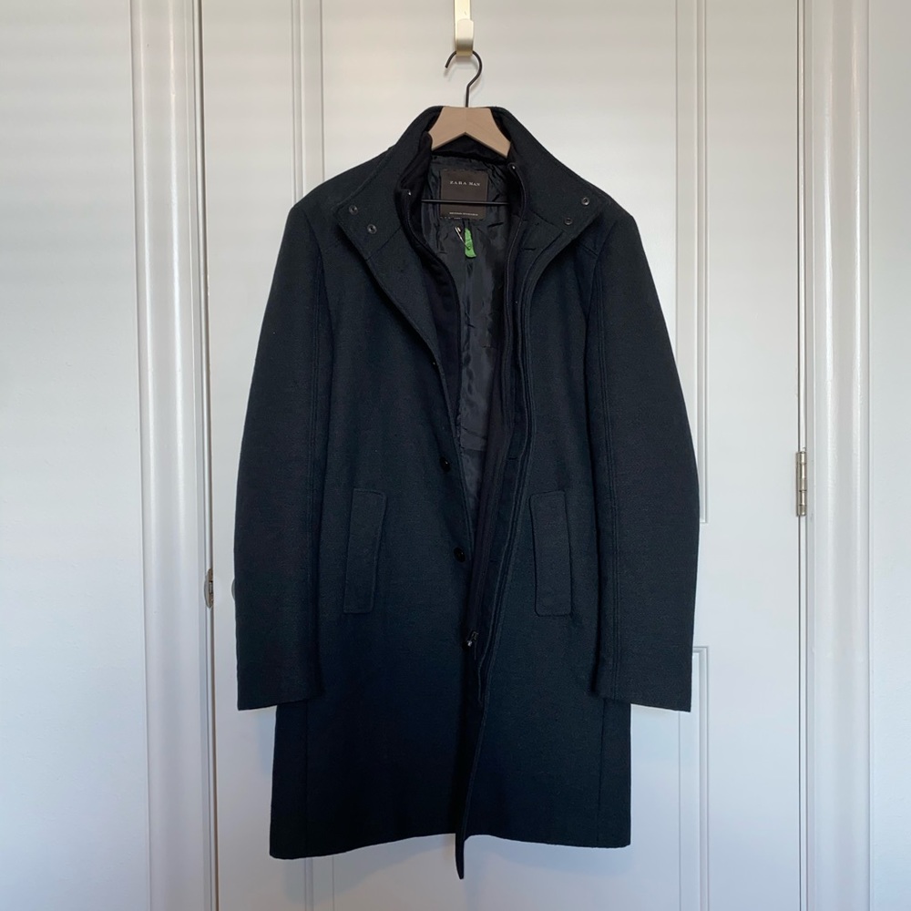 Zara textured weave coat